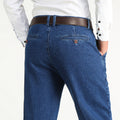 Men’s High Waist Straight Loose Stretch Jeans