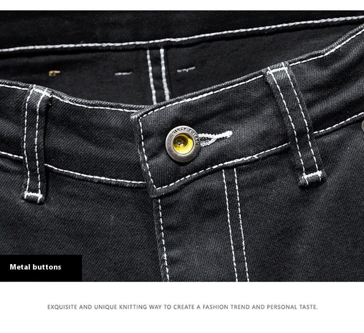 Men’s Premium Diagonal Pocket Casual Jeans