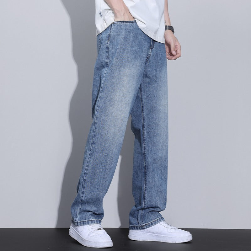 Men’s Retro Straight Leg High Street Pants