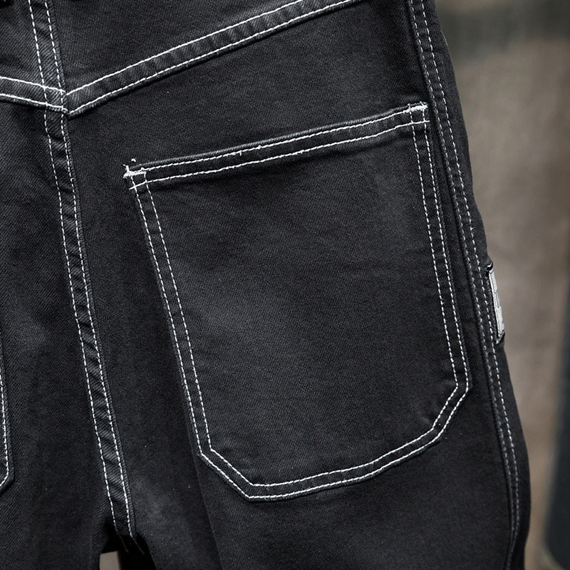 Men’s Premium Diagonal Pocket Casual Jeans