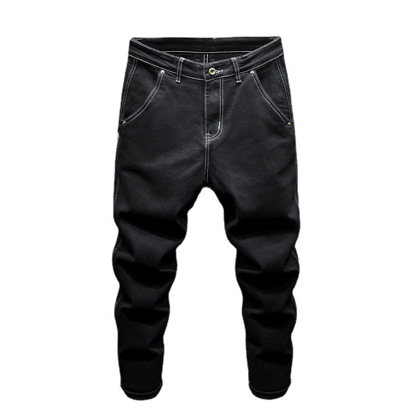 Men’s Premium Diagonal Pocket Casual Jeans