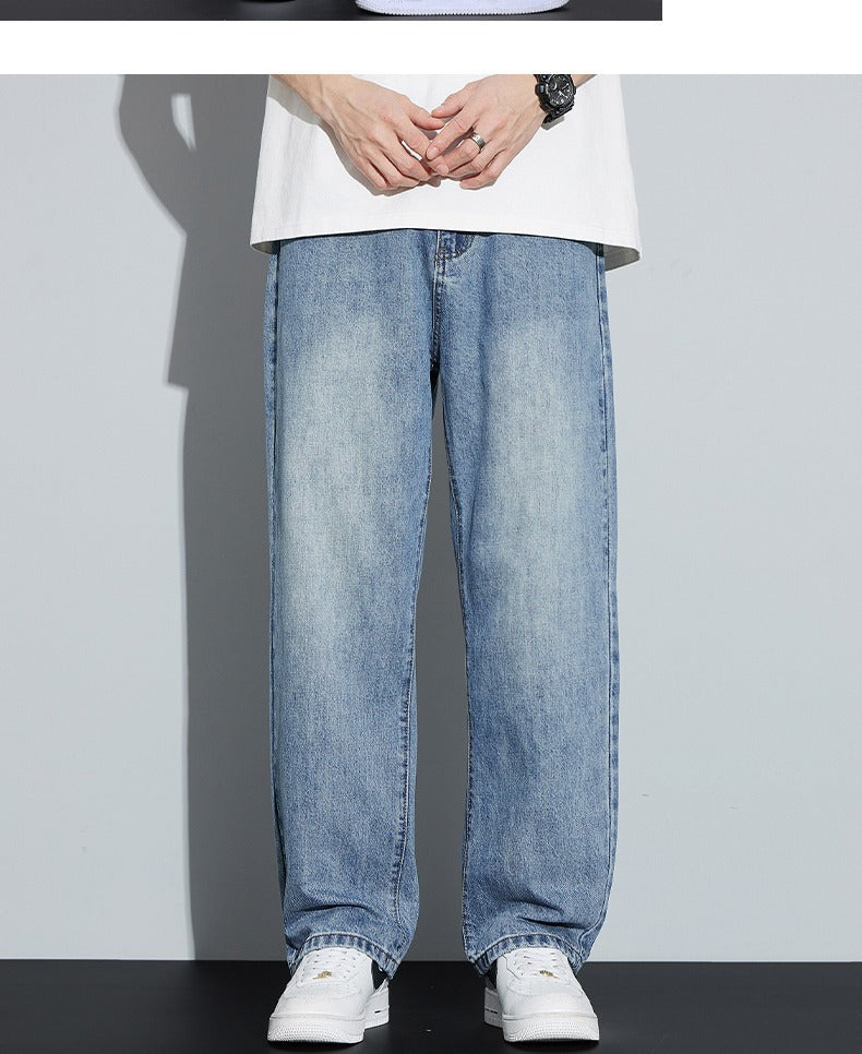 Men’s Retro Straight Leg High Street Pants