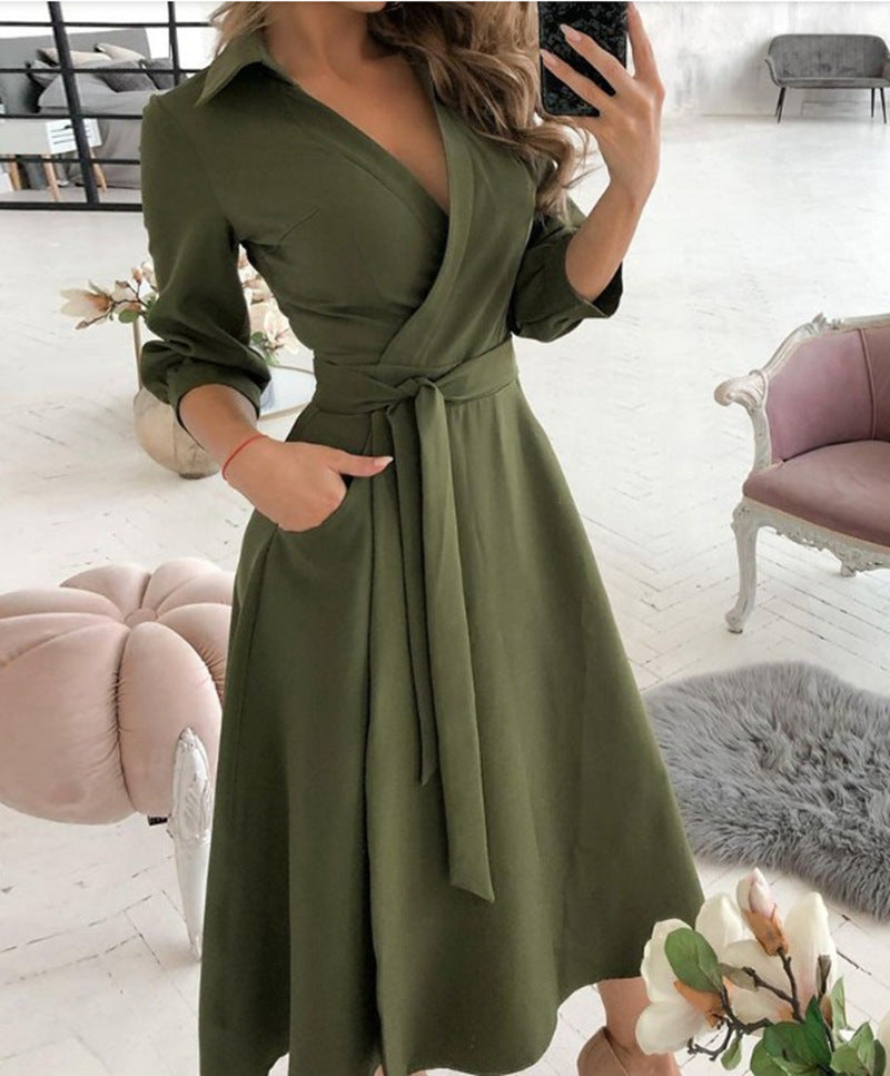 Oblique Shoulder High Waist Long Dress