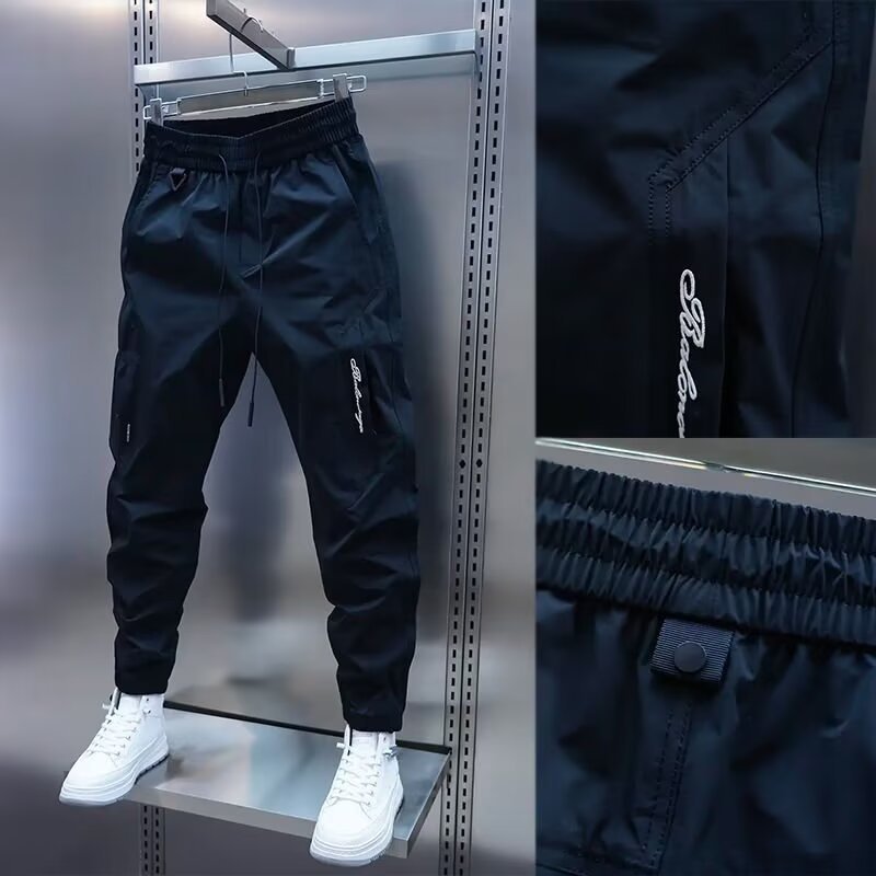 Loose Straight Jogger Pants Men
