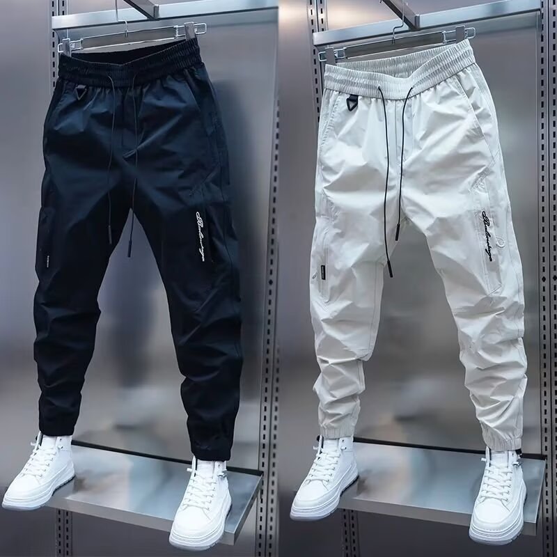 Loose Straight Jogger Pants Men