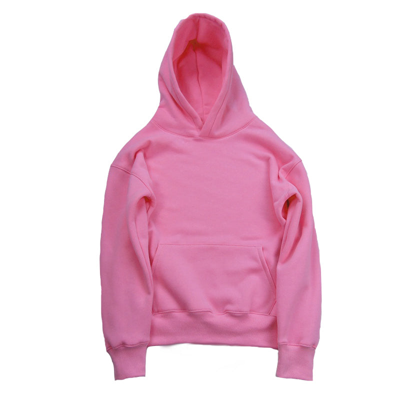 Pink hoodie on a white background