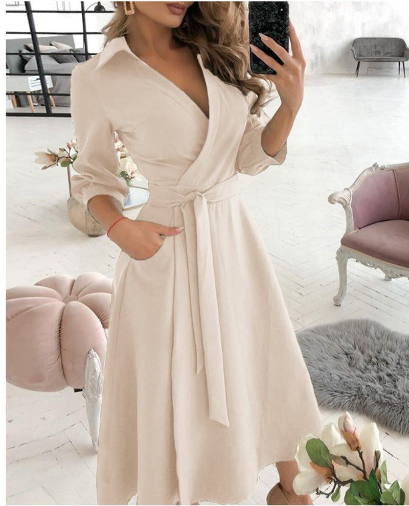 Oblique Shoulder High Waist Long Dress