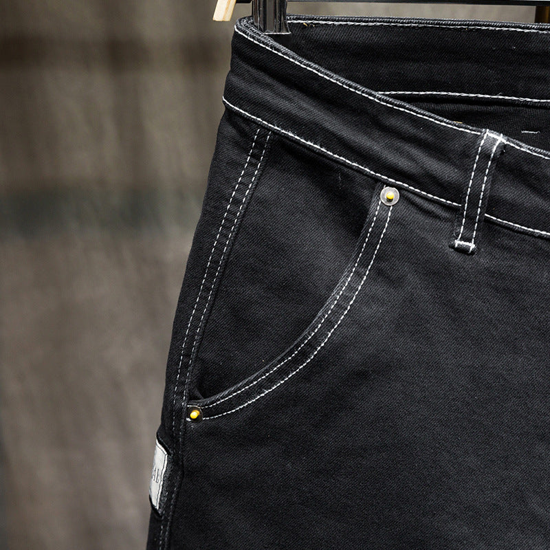 Men’s Premium Diagonal Pocket Casual Jeans