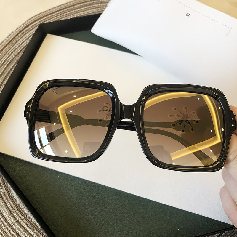 Retro White Frame Korean Sunglasses
