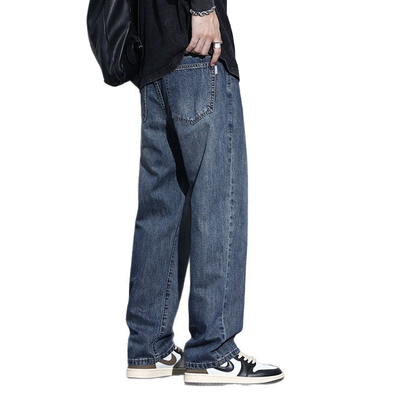 Men’s Retro Straight Leg High Street Pants