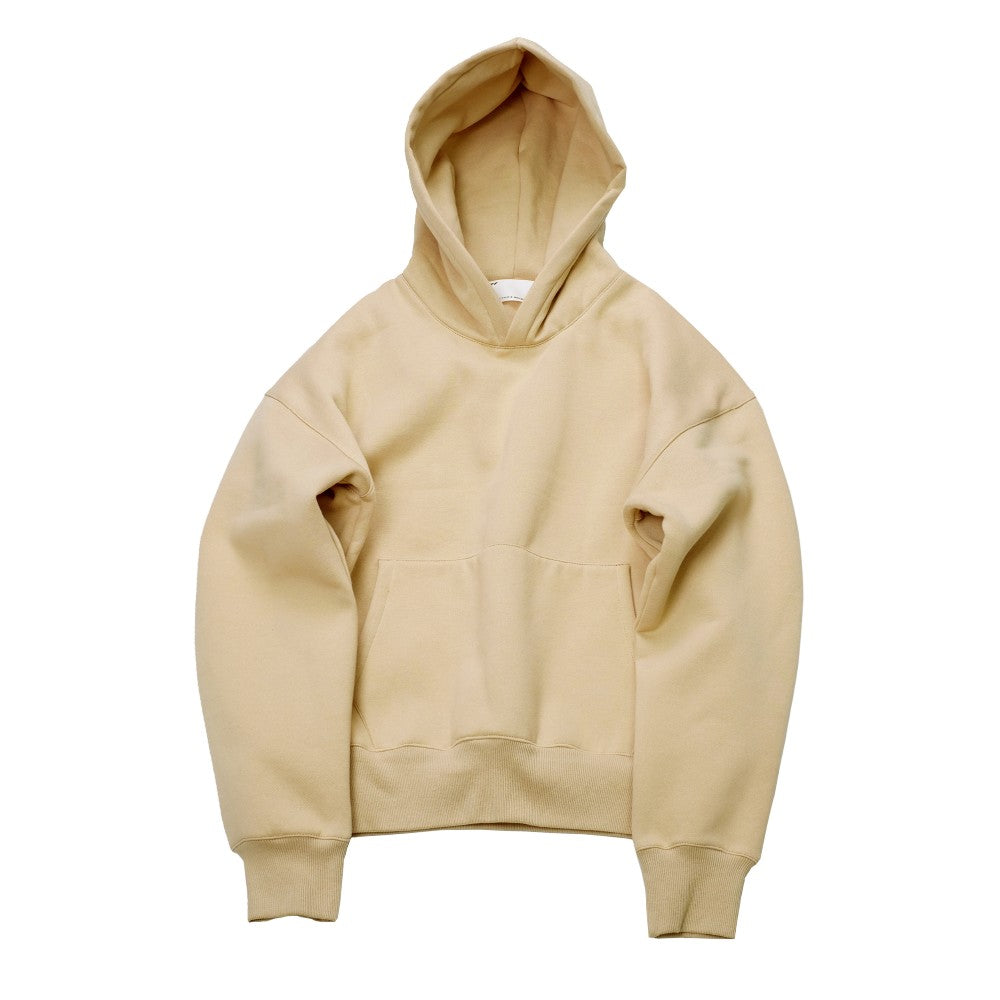 Beige hoodie on a white background