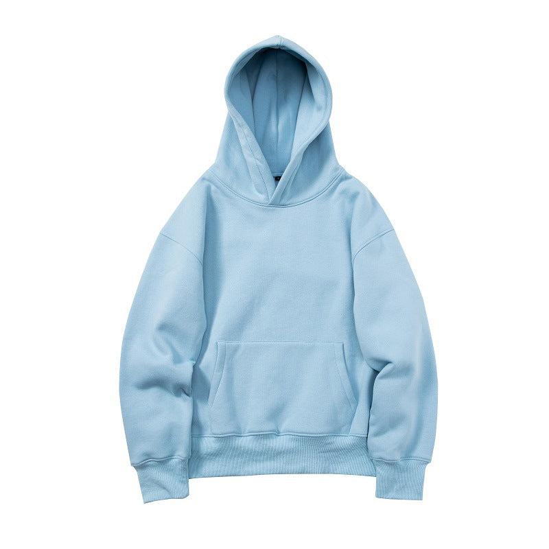 Light blue hoodie on a white background