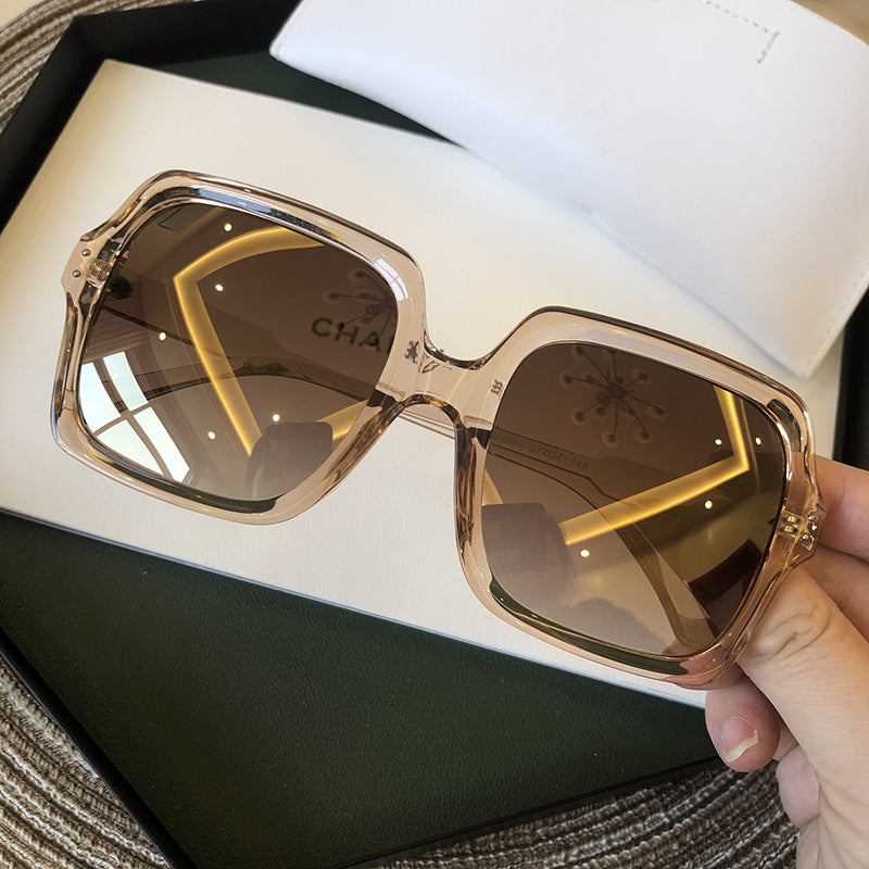 Retro White Frame Korean Sunglasses